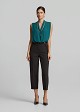 Double-crepe chino trousers