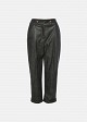 Baggy faux-leather trousers
