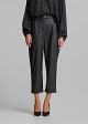 Baggy faux-leather trousers