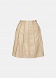 Mini skirt with textured pleats