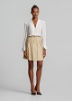 Mini skirt with textured pleats