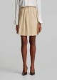 Mini skirt with textured pleats
