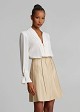 Mini skirt with textured pleats