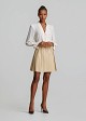 Mini skirt with textured pleats