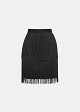Mini skirt with fringe
