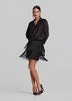 Mini skirt with fringe