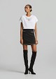 Mini lurex skirt