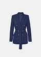 Double-breasted crepe blazer