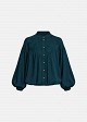 Printed satin-look bomber jacket