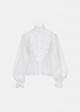 Shirt with a silk-chiffon look