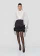 Shirt with a silk-chiffon look