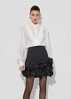 Shirt with a silk-chiffon look
