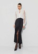 Lace shirt with an inner lining