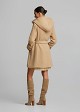Palton scurt cu glugă oversized