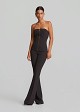 Strapless top with a zip fastening