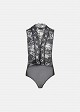 Sleeveless lace bodysuit
