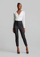 Ruched lace bodysuit
