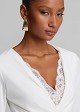 Ruched lace bodysuit