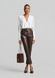 Wrap bodysuit in deep neckline