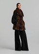 Vestă din blană artificială cu guler oversized