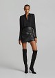 Ruched shorts in leather look