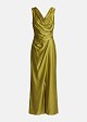 Sleeveless draped jumpsuit in satin look