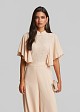Sequin lace jumpsuit with ruffle sleeves