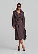 Animal print trench coat