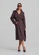 Animal print trench coat