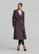 Animal print trench coat