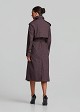 Animal print trench coat