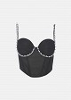 Bustier with pearls