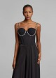 Bustier with pearls