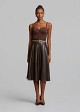 Bustier with satin texture