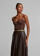 Bustier with satin texture