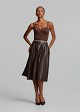 Bustier with satin texture