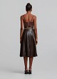 Bustier with satin texture