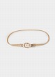Gold-tone belt with buckle