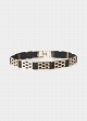 Elastic belt with metal details