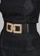 Wide elastic belt