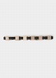 Belt with gold-tone details and rhinestones