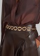 Chain belt with pearls