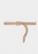 Metal belt with rhinestones