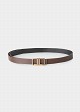 Belt with logo buckle