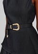 Elastic belt with buckle