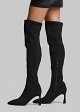 Pointed over-the-knee boots