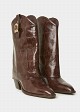 Cowboy boots in crocodile leather look