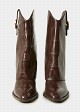 Cowboy boots in crocodile leather look