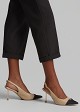 Slingback γόβες με μεταλλικό τακούνι