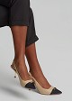 Slingback γόβες με μεταλλικό τακούνι